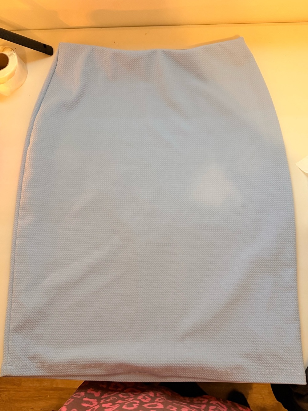 Classic Light Blue Pencil Skirt - Jade McKenzie brand
